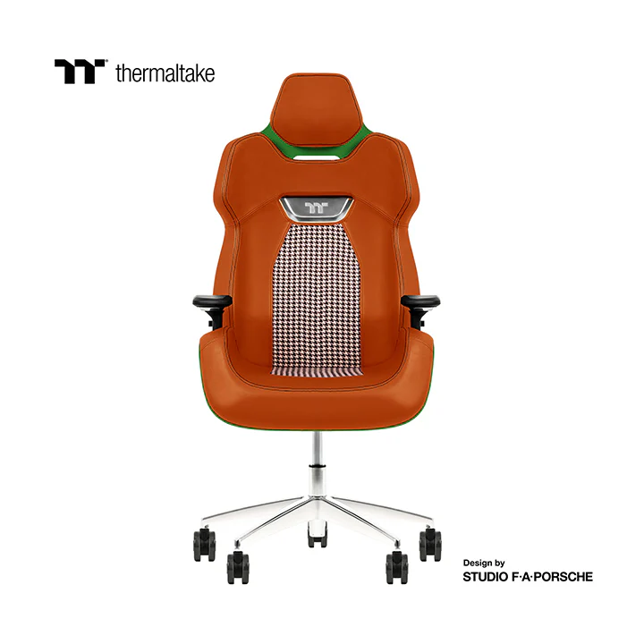 ARGENT E700 Real Leather Gaming Chair (Racing Green Houndstooth Fabric) Design by Studio F. A. Porsche - Image 3