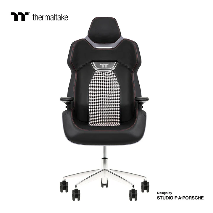 ARGENT E700 Real Leather Gaming Chair (Space Gray Houndstooth Fabric) Design by Studio F. A. Porsche - Image 3