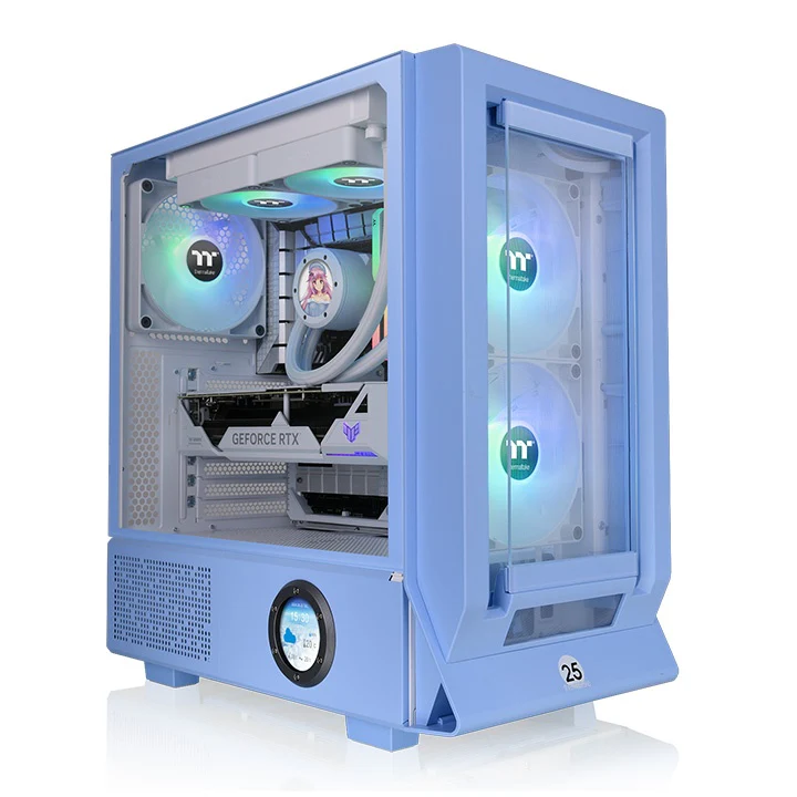 Ceres 350 MX Hydrangea Blue Mid Tower Chassis - Image 2