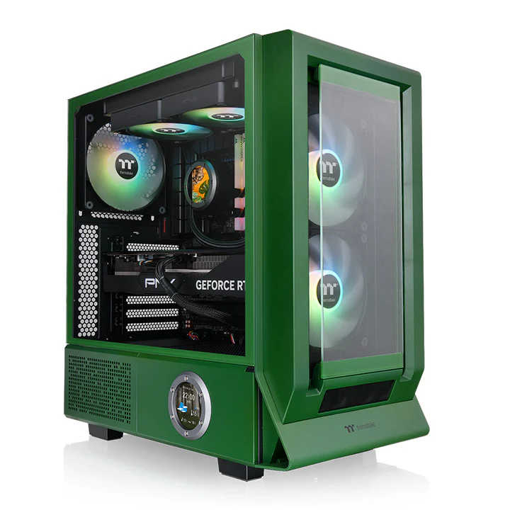 Ceres 350 MX Racing Green Mid Tower Chassis - Image 2