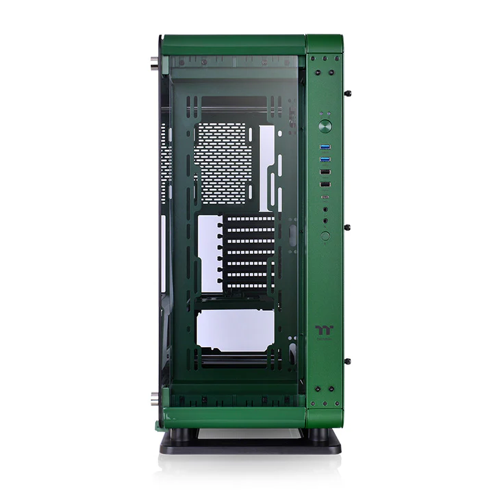 Core P6 Tempered Glass Racing Green Mid Tower Chassis - Image 4