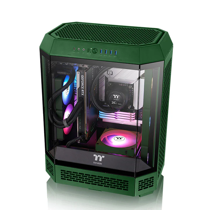 CT140 EX Reverse ARGB Sync PC Cooling Fan Racing Green (3-Fan Pack) - Image 2