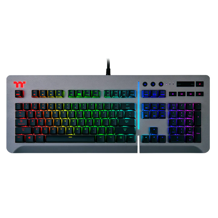 Level 20 RGB Titanium Gaming Keyboard Cherry MX Speed Silver - Image 3
