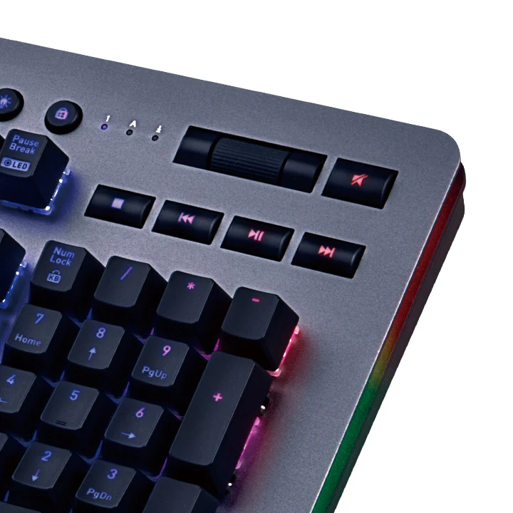 Level 20 RGB Titanium Gaming Keyboard Cherry MX Speed Silver - Image 5