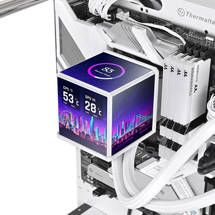 MINECUBE 360 Ultra ARGB Sync AIO Liquid Cooler - Snow Edition - Image 3