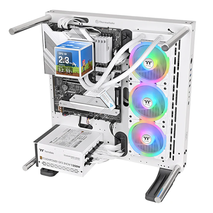 MINECUBE 360 Ultra ARGB Sync AIO Liquid Cooler - Snow Edition - Image 7