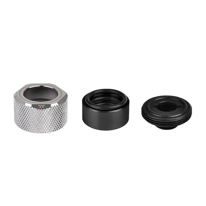 Pacific C-PRO G1/4 PETG Tube 16mm OD Compression – Chrome (6-Pack Fittings) - Image 3