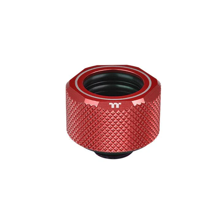 Pacific C-PRO G1/4 PETG Tube 16mm OD Compression – Red (6-Pack Fittings) - Image 4