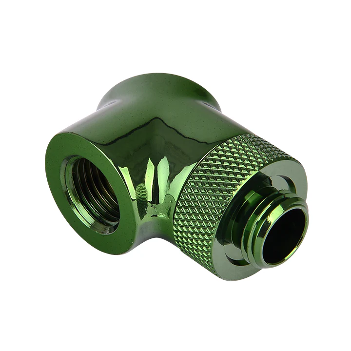 Pacific G1/4 90 Degree Adapter – Green (2-Pack Fittings) - Image 3