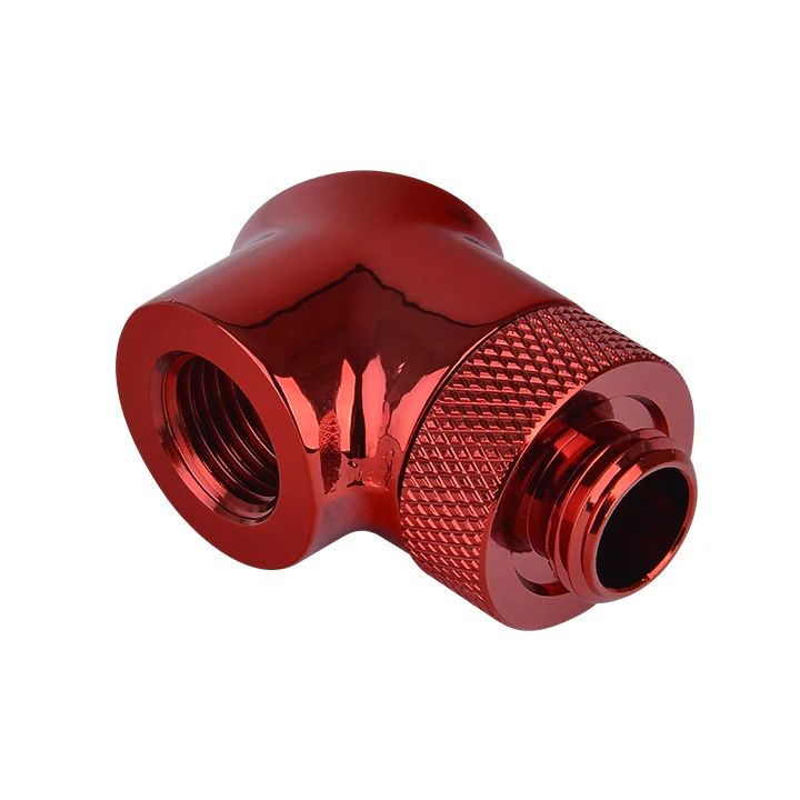 Pacific G1/4 90 Degree Adapter – Red (2-Pack Fittings) - Image 3