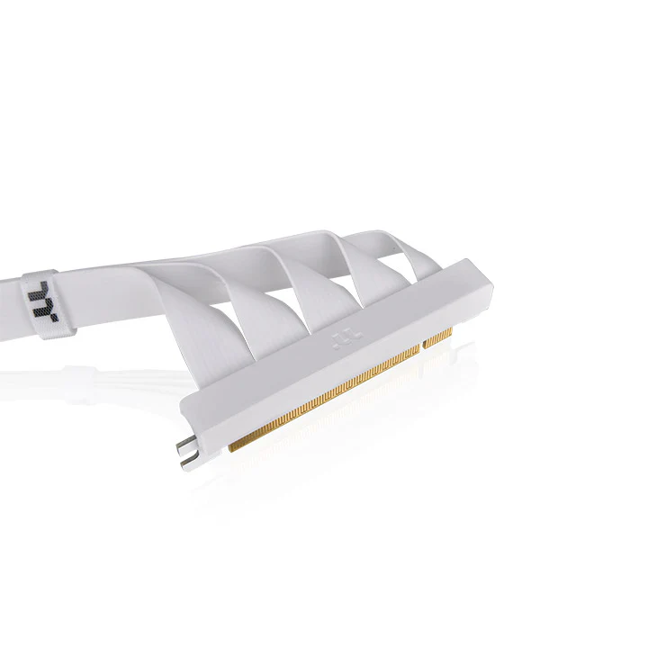 PCI-E 4.0 Dual 90 Degree Riser Cable 400mm Snow - Image 3