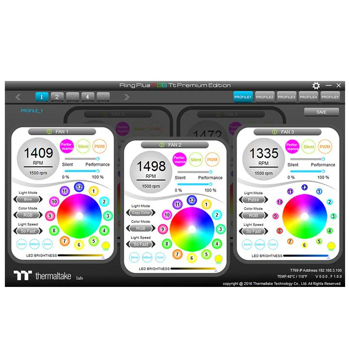Riing Plus 14 RGB Radiator Fan TT Premium Edition (3 Fan Pack) - Image 4