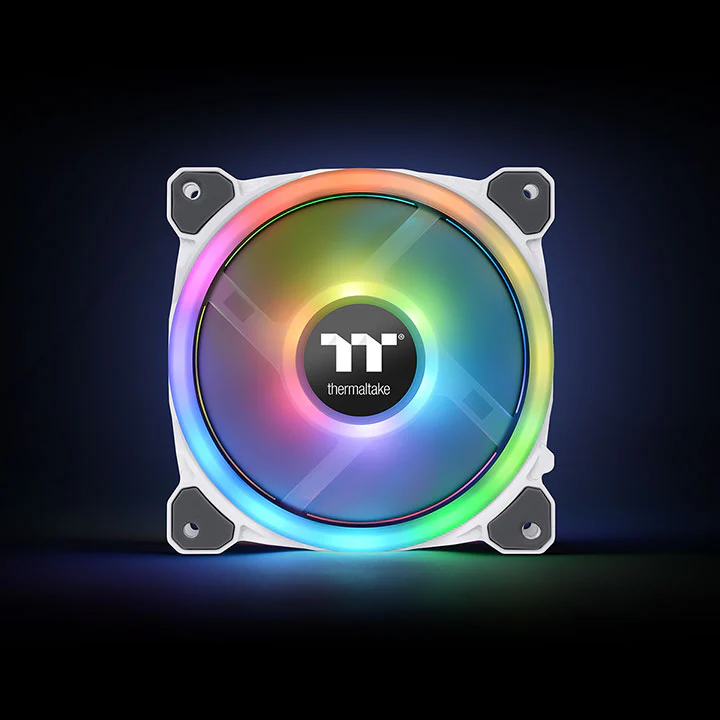 Riing Trio 12 RGB Radiator Fan White  TT Premium Edition (3-Fan Pack) - Image 4
