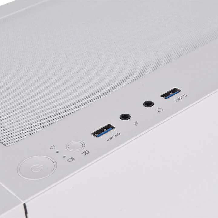 S200 Plus TG ARGB Snow Mid Tower Chassis - Image 6