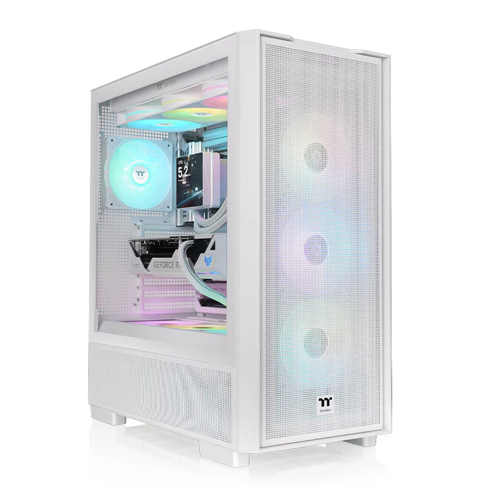 S380 TG ARGB Snow Mid Tower Chassis - Image 2