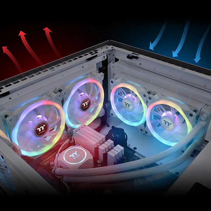 SWAFAN 12 RGB Radiator Fan TT Premium Edition White (3-Fan Pack) - Image 5