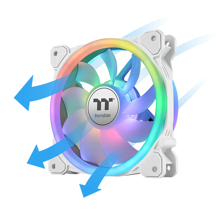 SWAFAN 14 RGB Radiator Fan TT Premium Edition White (3-Fan Pack) - Image 3