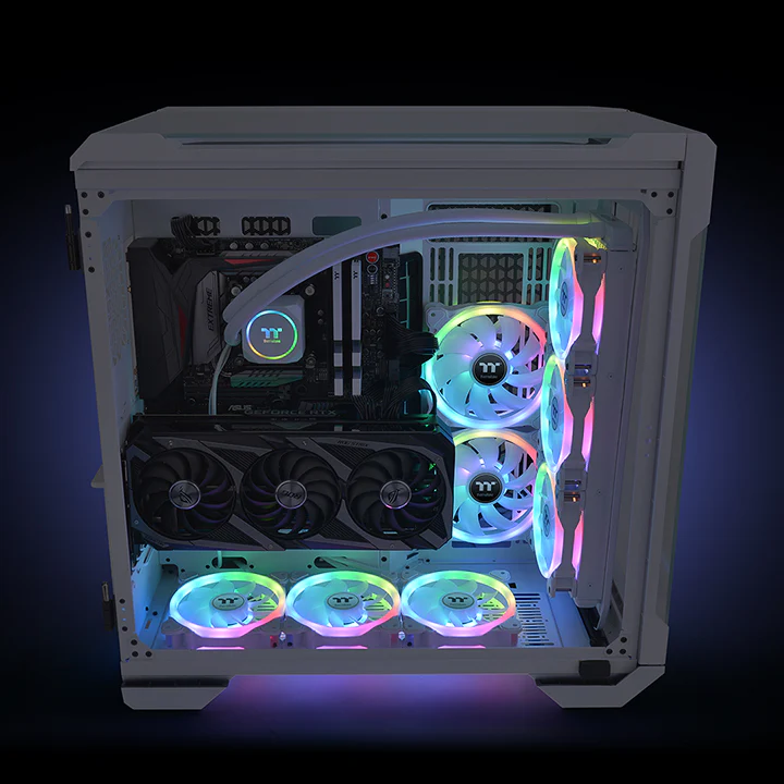SWAFAN 14 RGB Radiator Fan TT Premium Edition White (3-Fan Pack) - Image 6