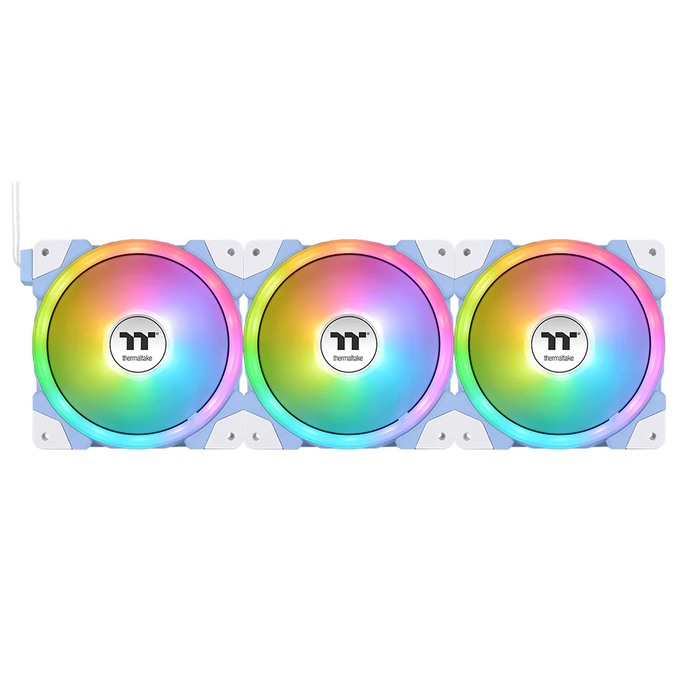 SWAFAN EX12 ARGB Sync PC Cooling Fan Hydrangea Blue TT Premium Edition (3-Fan Pack) - Image 3