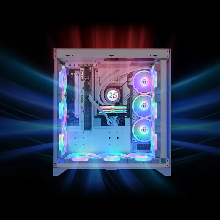 SWAFAN EX12 ARGB Sync PC Cooling Fan Hydrangea Blue TT Premium Edition (3-Fan Pack) - Image 6