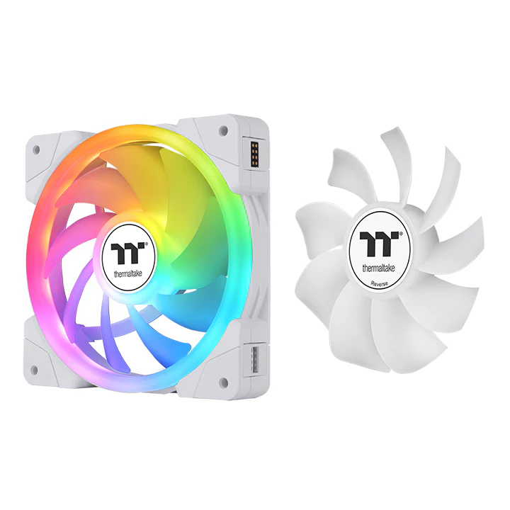 SWAFAN EX12 ARGB Sync PC Cooling Fan White TT Premium Edition (3-Fan Pack) - Image 2