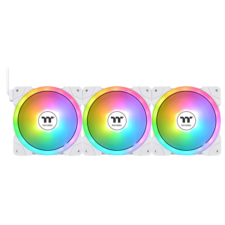 SWAFAN EX12 ARGB Sync PC Cooling Fan White TT Premium Edition (3-Fan Pack) - Image 3