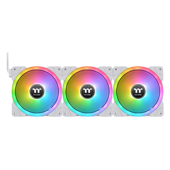 SWAFAN EX12 RGB PC Cooling Fan White TT Premium Edition (3-Fan Pack) - Image 3