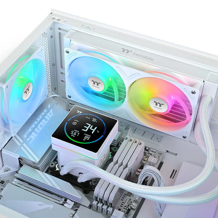 TH240-S V3 ARGB Sync AIO Liquid Cooler - Snow Edition - Image 2