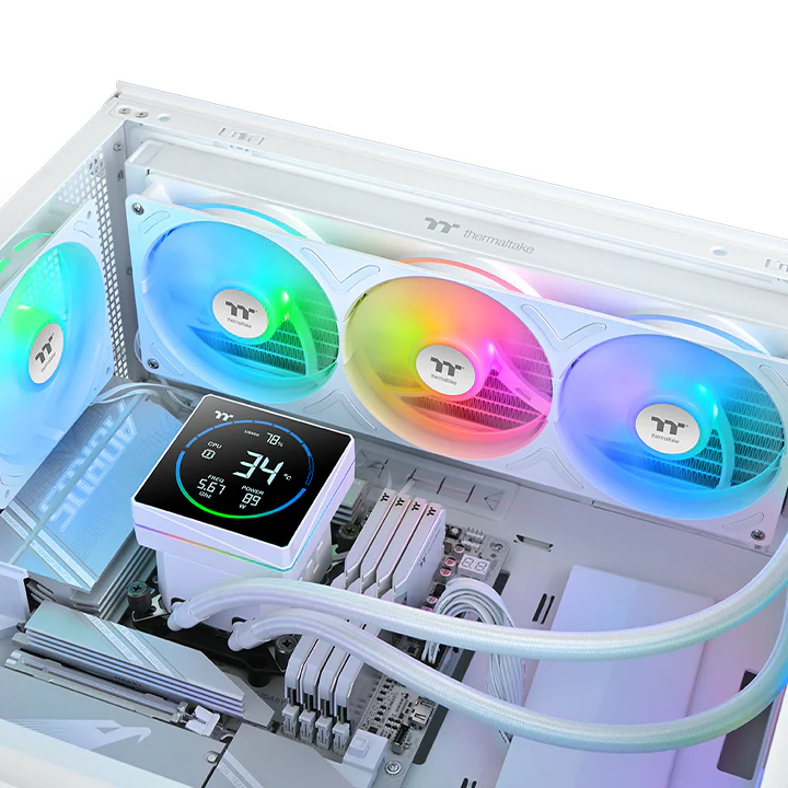 TH360-S V3 ARGB Sync AIO Liquid Cooler - Snow Edition - Image 4