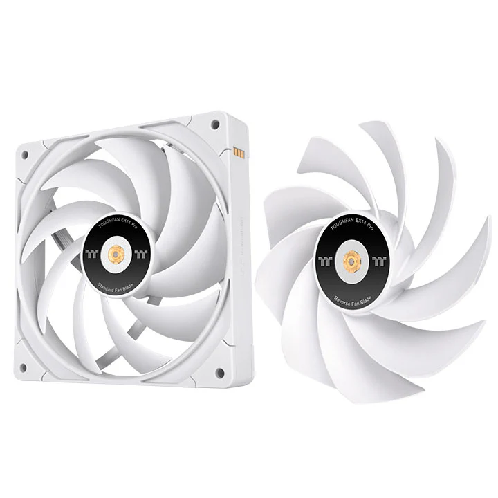 TOUGHFAN EX14 Pro High Static Pressure PC Cooling Fan White – Swappable Edition (3-Fan Pack) - Image 5