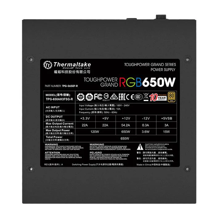 Toughpower Grand RGB 650W Gold Full Modular - Image 4