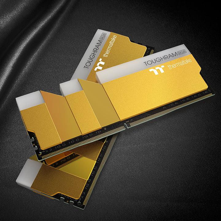 TOUGHRAM RGB Memory DDR4 3600MHz 16GB (8GB x2)-Metallic Gold - Image 4