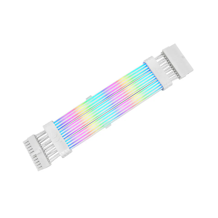 Tt Mod 24 pin ARGB Snow Cable, Illuminated Extension Cable