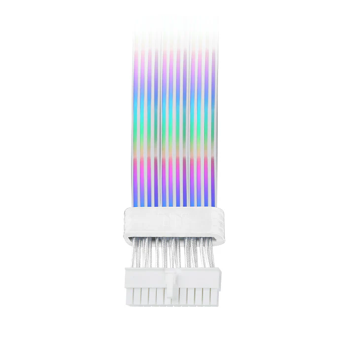 Tt Mod 24 pin ARGB Snow Cable, Illuminated Extension Cable - Image 4