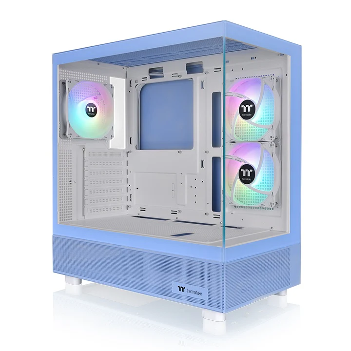 View 270 Plus TG ARGB Hydrangea Blue Mid Tower Chassis