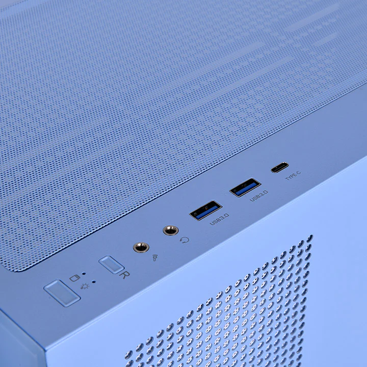 View 270 Plus TG ARGB Hydrangea Blue Mid Tower Chassis - Image 6