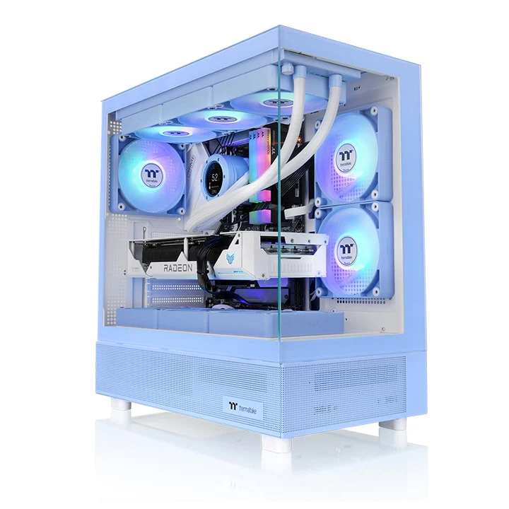 View 270 TG ARGB Hydrangea Blue Mid Tower Chassis - Image 2