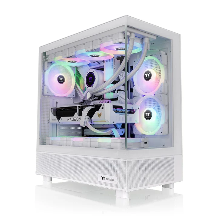 View 270 TG ARGB Snow Mid Tower Chassis - Image 2