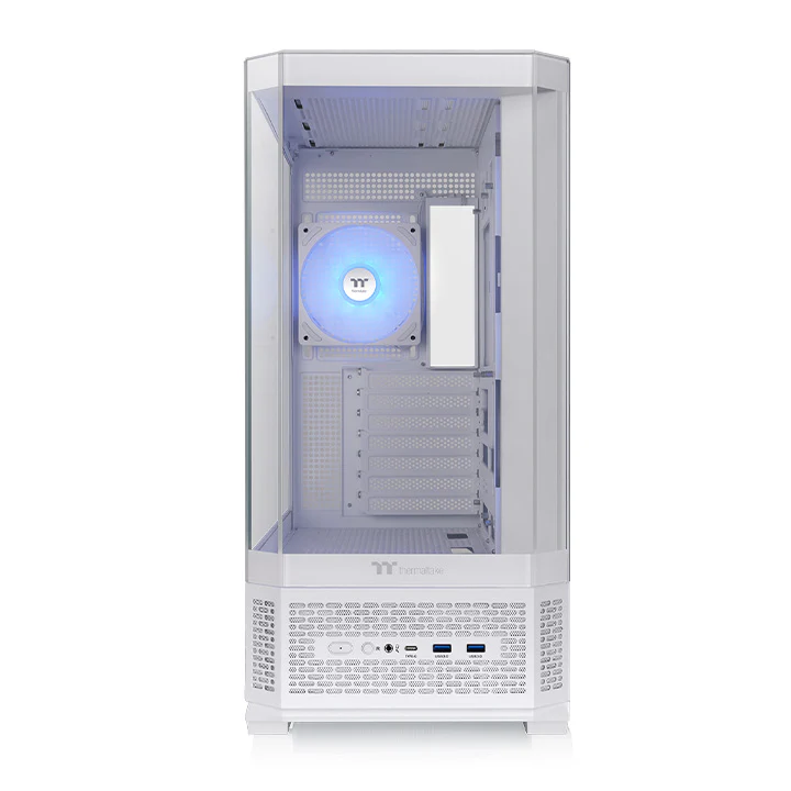 View 370 TG ARGB Snow Mid Tower Chassis - Image 3