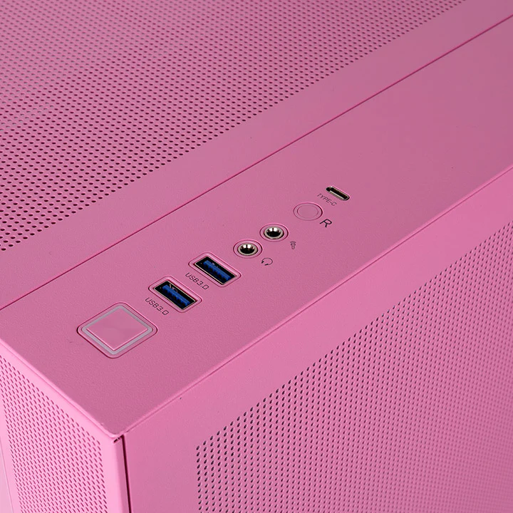 View 380 TG ARGB Bubble Pink Mid Tower Chassis - Image 4