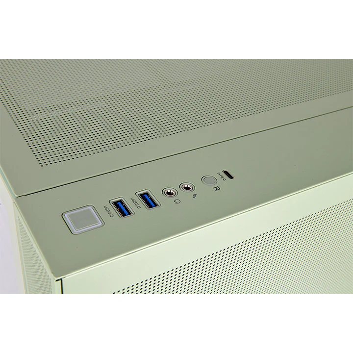 View 380 TG ARGB Matcha Green Mid Tower Chassis - Image 7