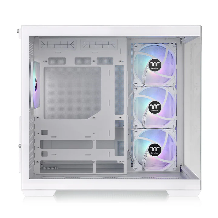 View 380 TG ARGB Snow Mid Tower Chassis - Image 4