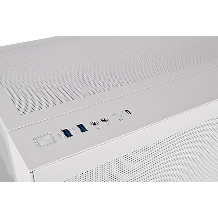 View 380 TG ARGB Snow Mid Tower Chassis - Image 7