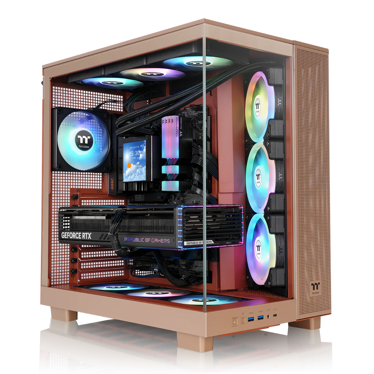 View 380 XL TG ARGB Gravel Sand Mid Tower Chassis - Image 2