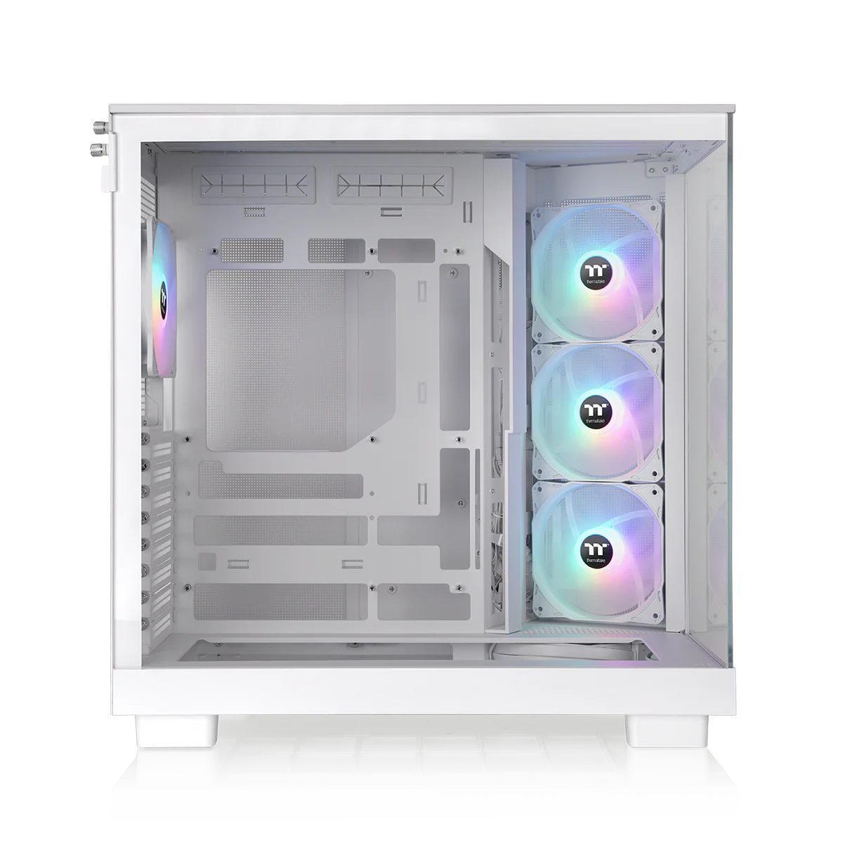 View 380 XL TG ARGB Snow Mid Tower Chassis - Image 3