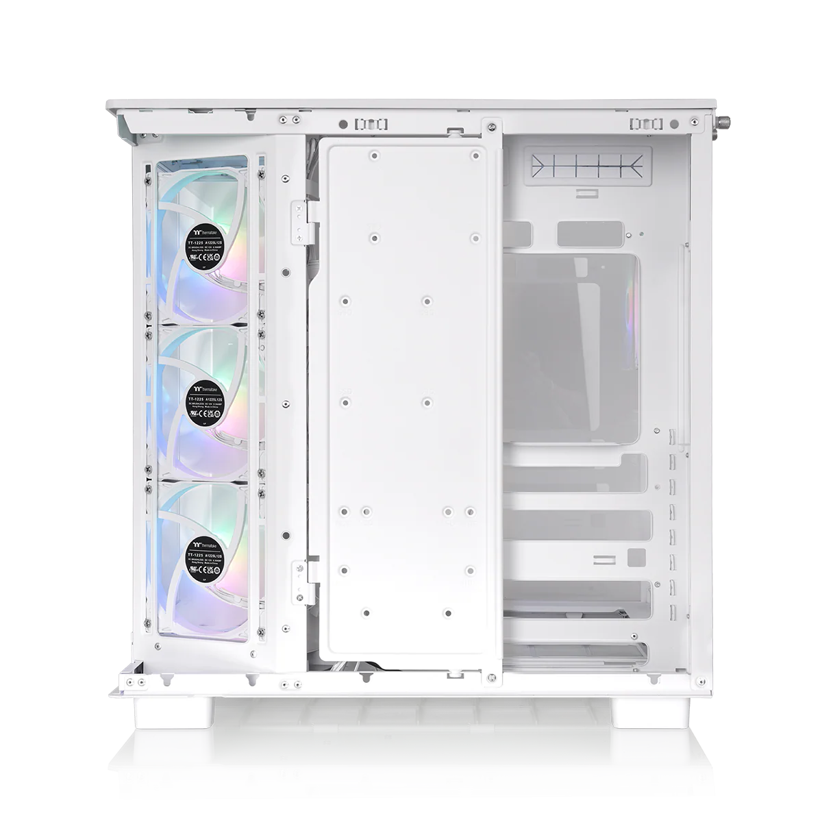 View 380 XL TG ARGB Snow Mid Tower Chassis - Image 7