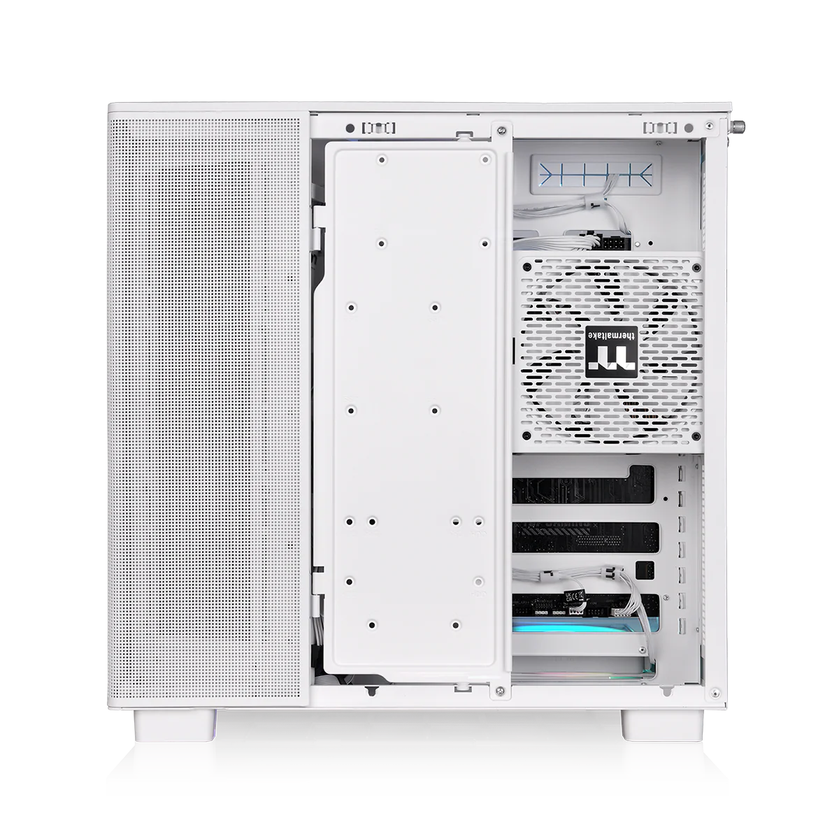 View 380 XL TG ARGB Snow Mid Tower Chassis - Image 8