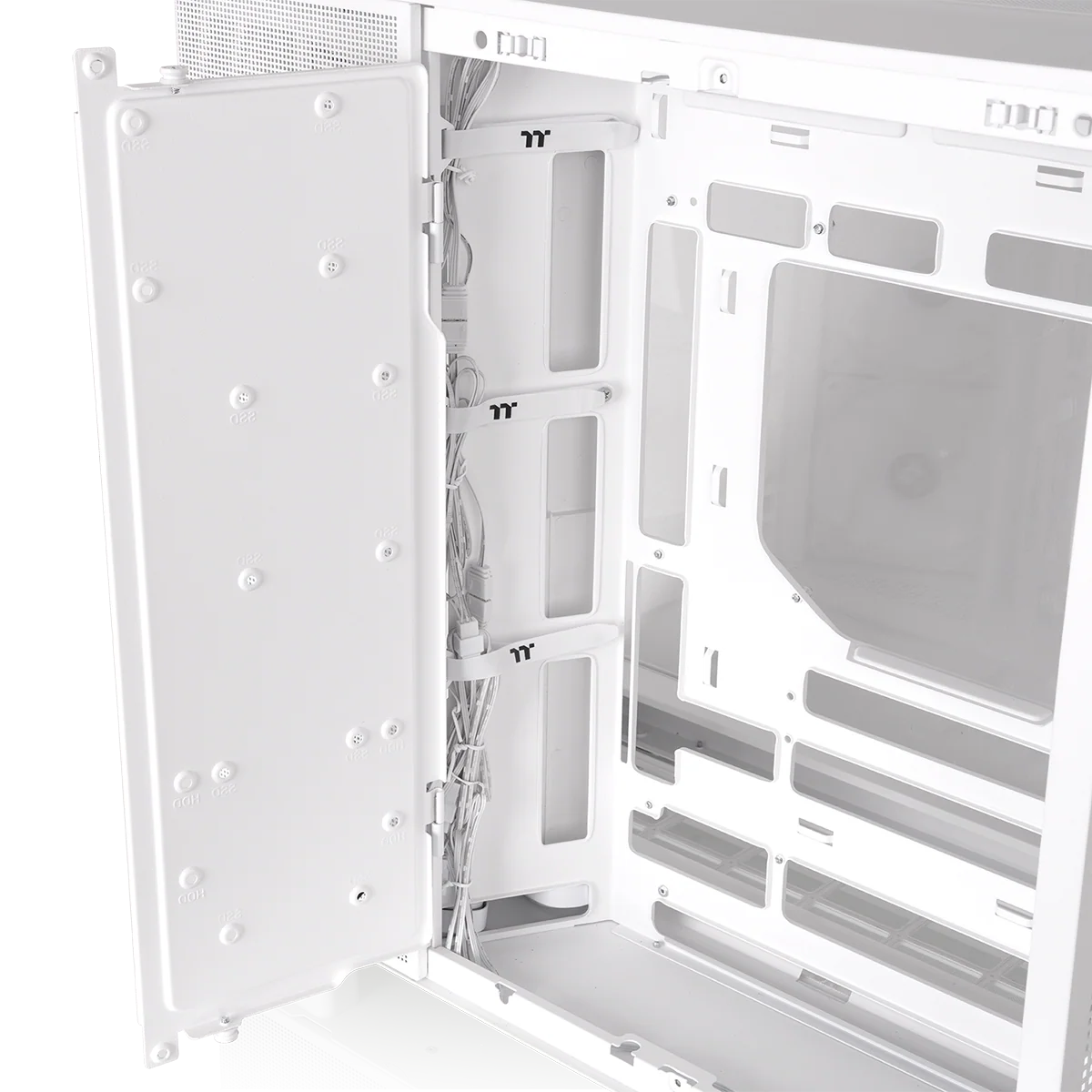 View 380 XL TG ARGB Snow Mid Tower Chassis - Image 9