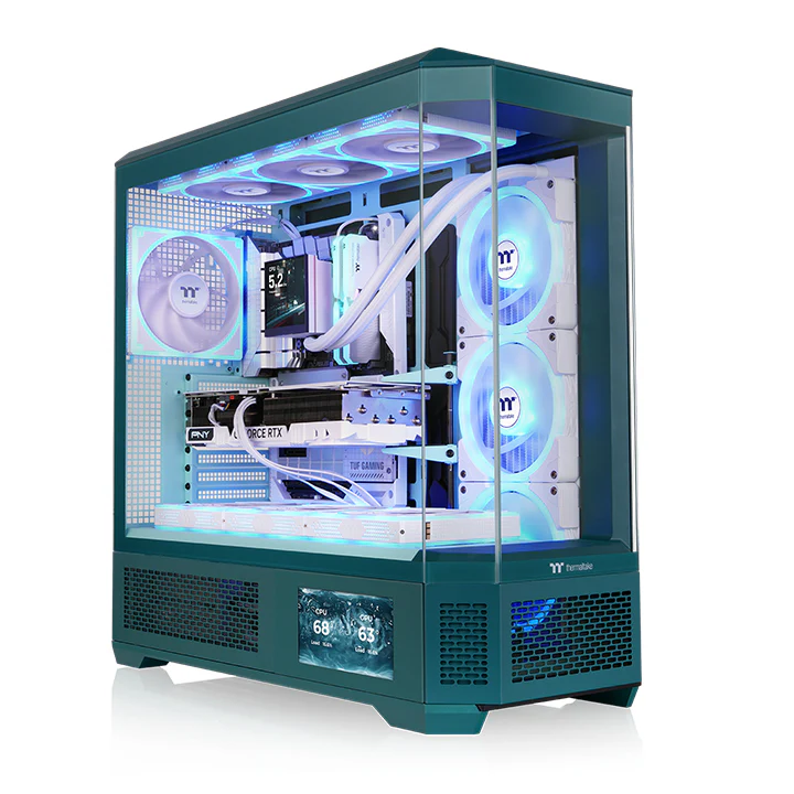 View 600 TG Transformative Teal Full Tower Chassis - Image 2