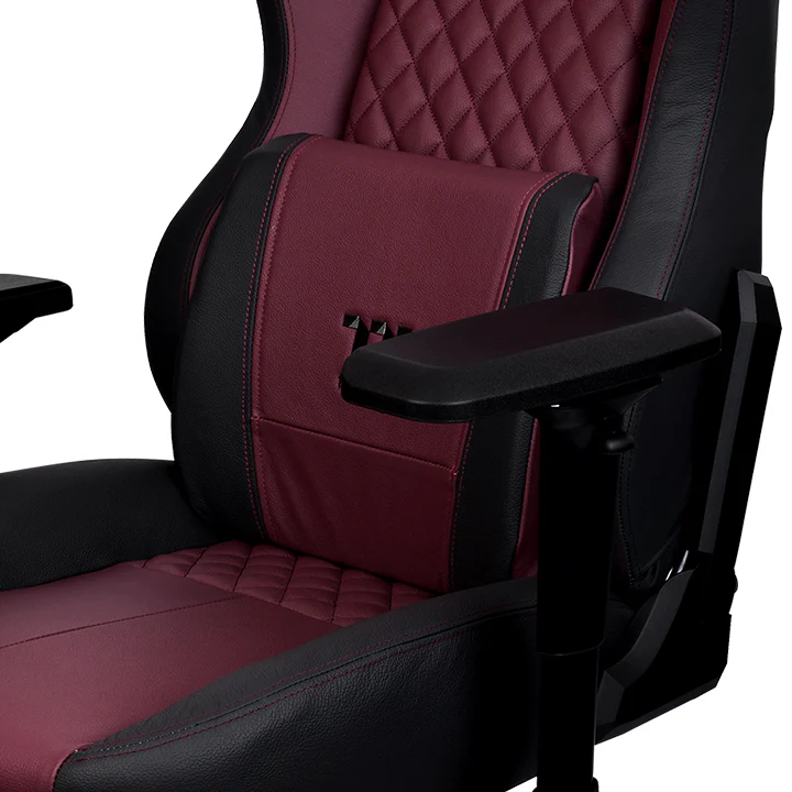 X Comfort Real Leather Burgundy Red  Gaming Chair - Image 4